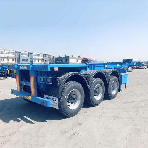 3 axle 20ft container chassis trailer