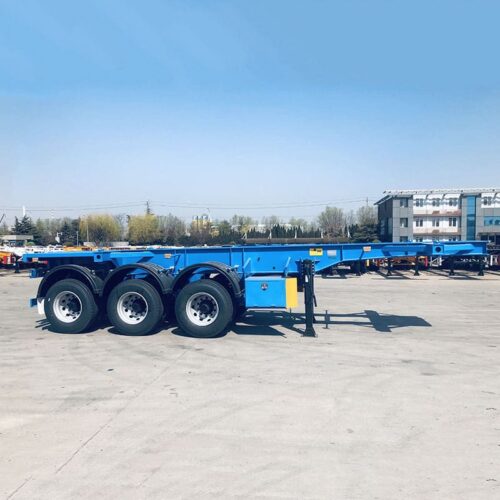 3 axle 20ft container chassis trailer