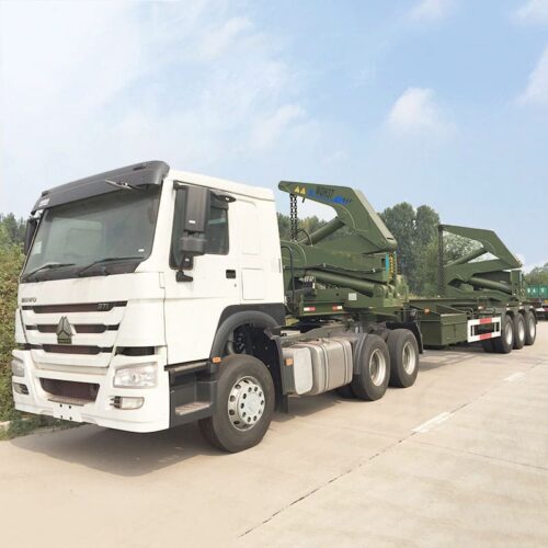 3 axle container side loader trailer