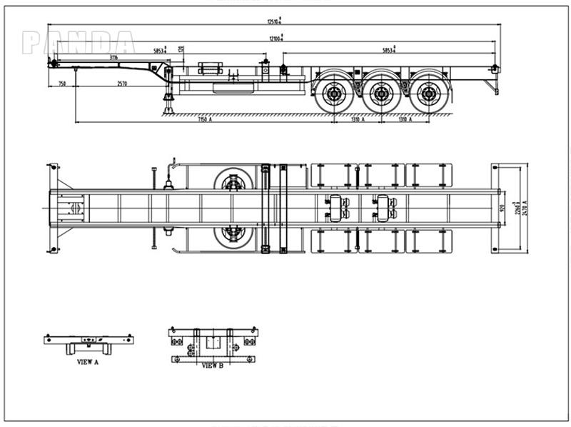 40ft-gooseneck-skeletal-trailer-drawing-1